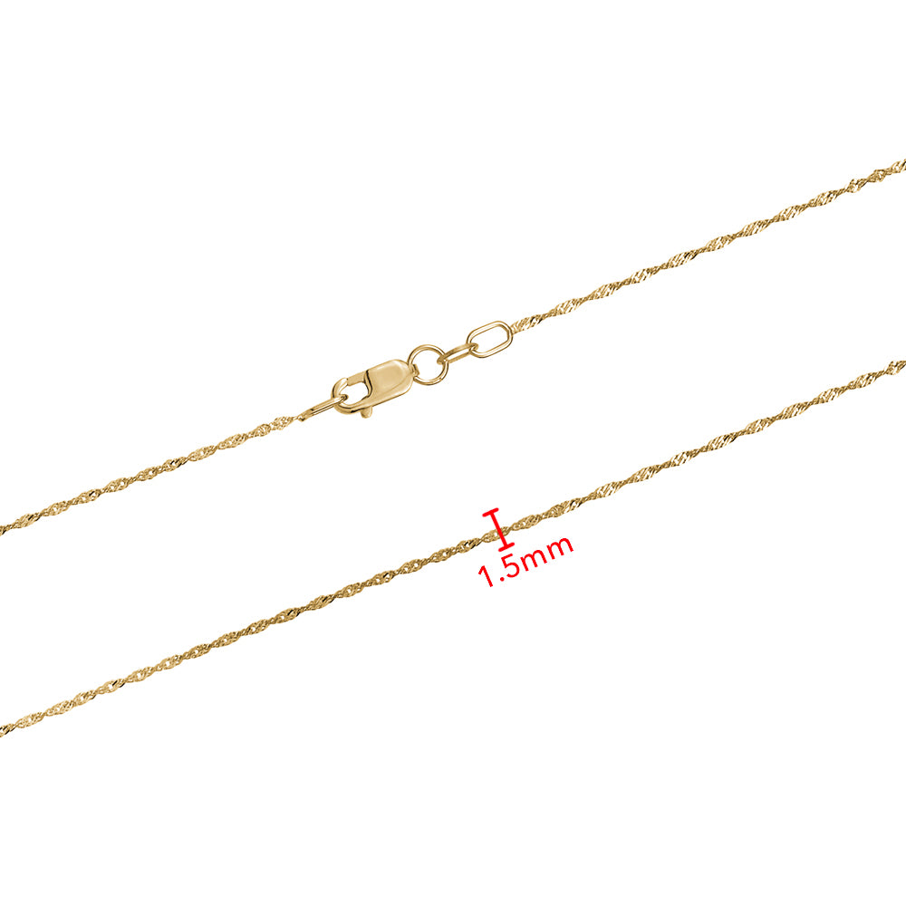 10KY  SINGAPORE CHAIN 1.5MM