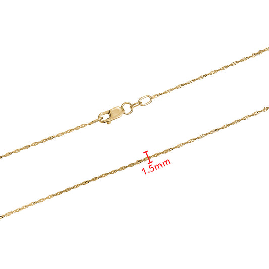 10KY  SINGAPORE CHAIN 1.5MM