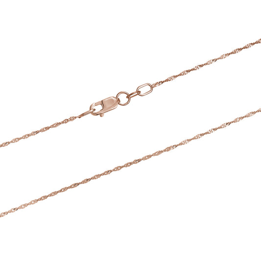 10K ROSE  SINGAPORE CHAIN  1.7MM