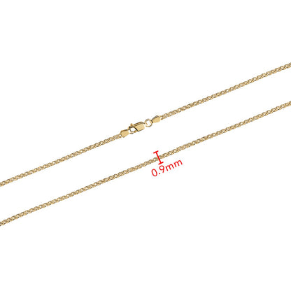 10KY WHEAT CHAIN 0.9MM