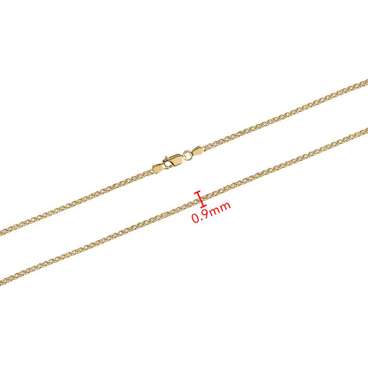 10KY WHEAT CHAIN 0.9MM