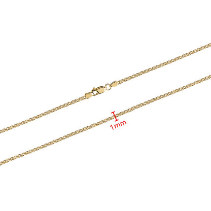 10KY WHEAT CHAIN 1MM