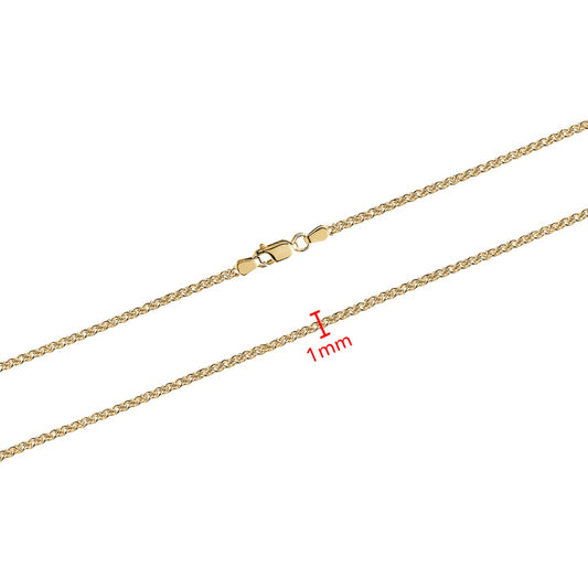 10KY WHEAT CHAIN 1MM