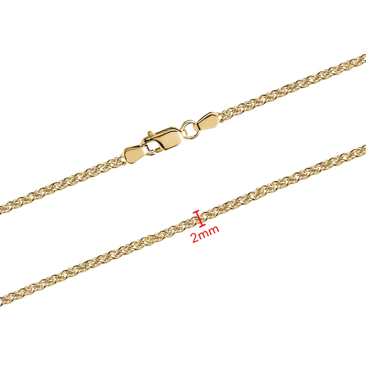 10KY WHEAT CHAIN 2MM