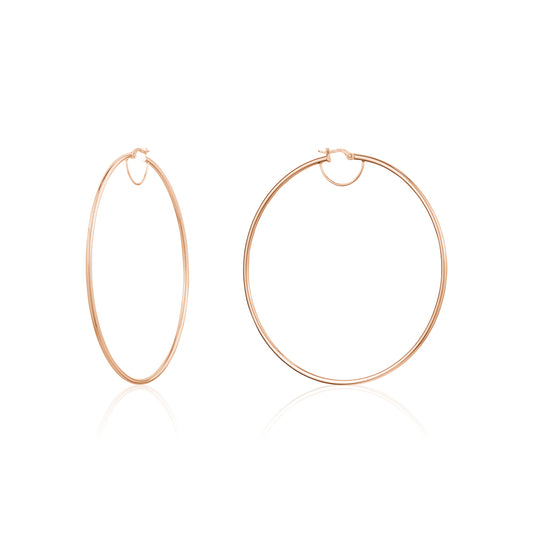 10K ROSE GOLD HOOP LARGE