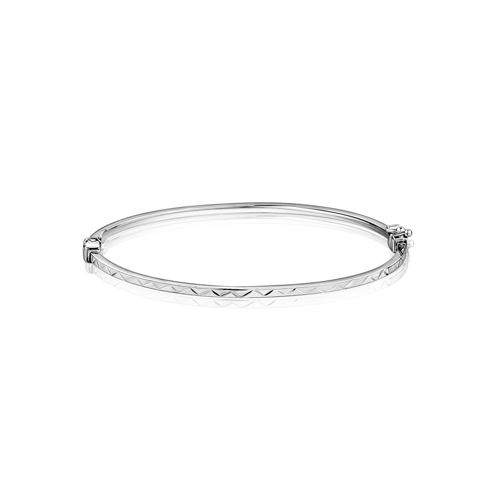 10k White Gold DC Bangles