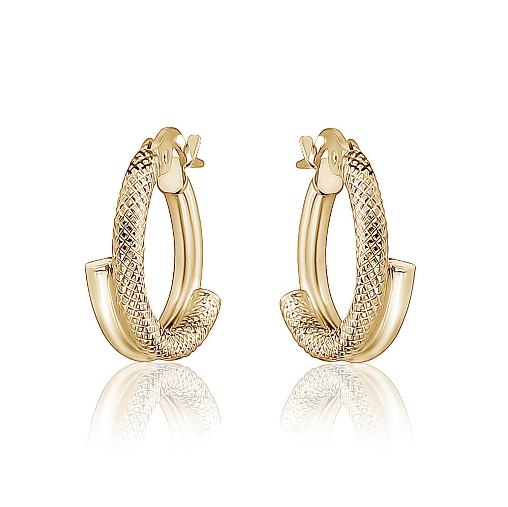 10k Yellow Gold Hoops