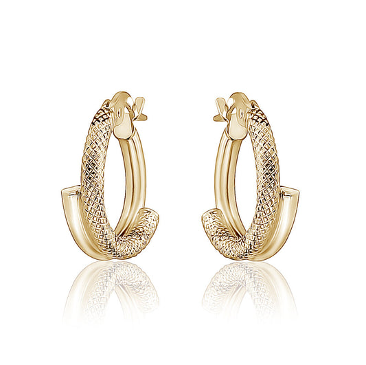 10k Yellow Gold Hoops