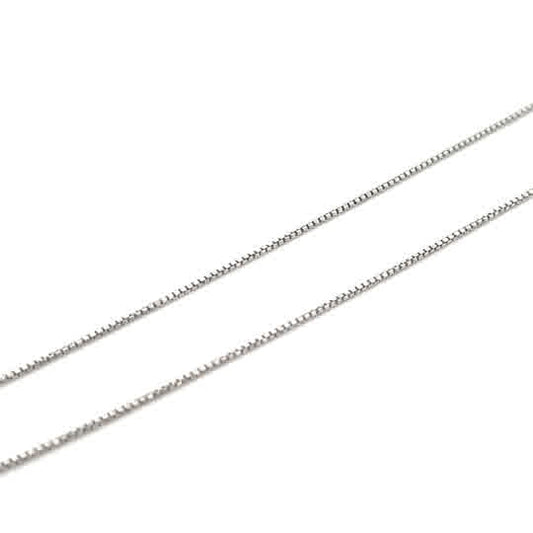 SILVER DC BOX CHAIN 0.8MM