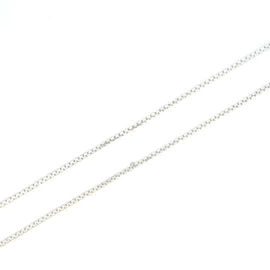 SILVER ROUNDED BOX CHAIN 1MM