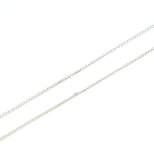 SILVER ROUNDED BOX CHAIN 1MM