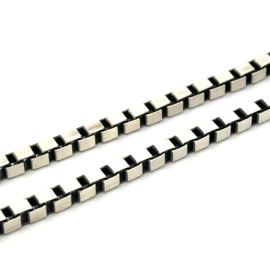 SILVER GUN METAL CHAIN VED400GM
