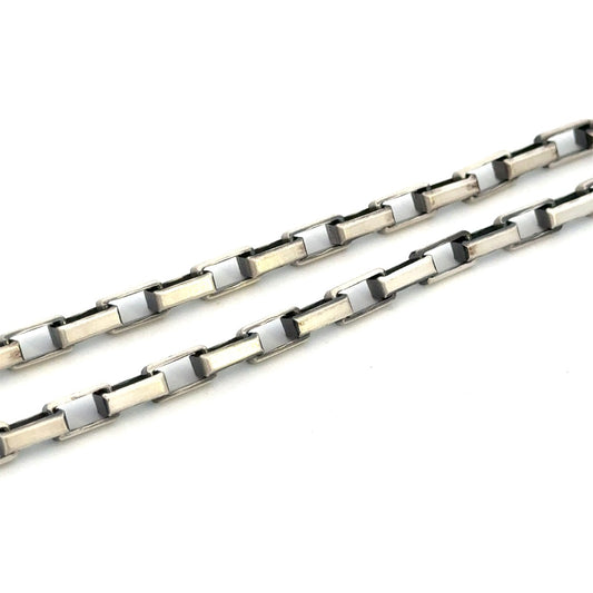 SILVER GUN METAL CHAIN VEL300-8LGM