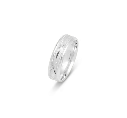 10K WEDDING BAND FANCY