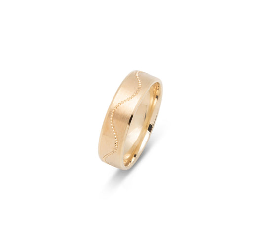 10K WEDDING BAND FANCY