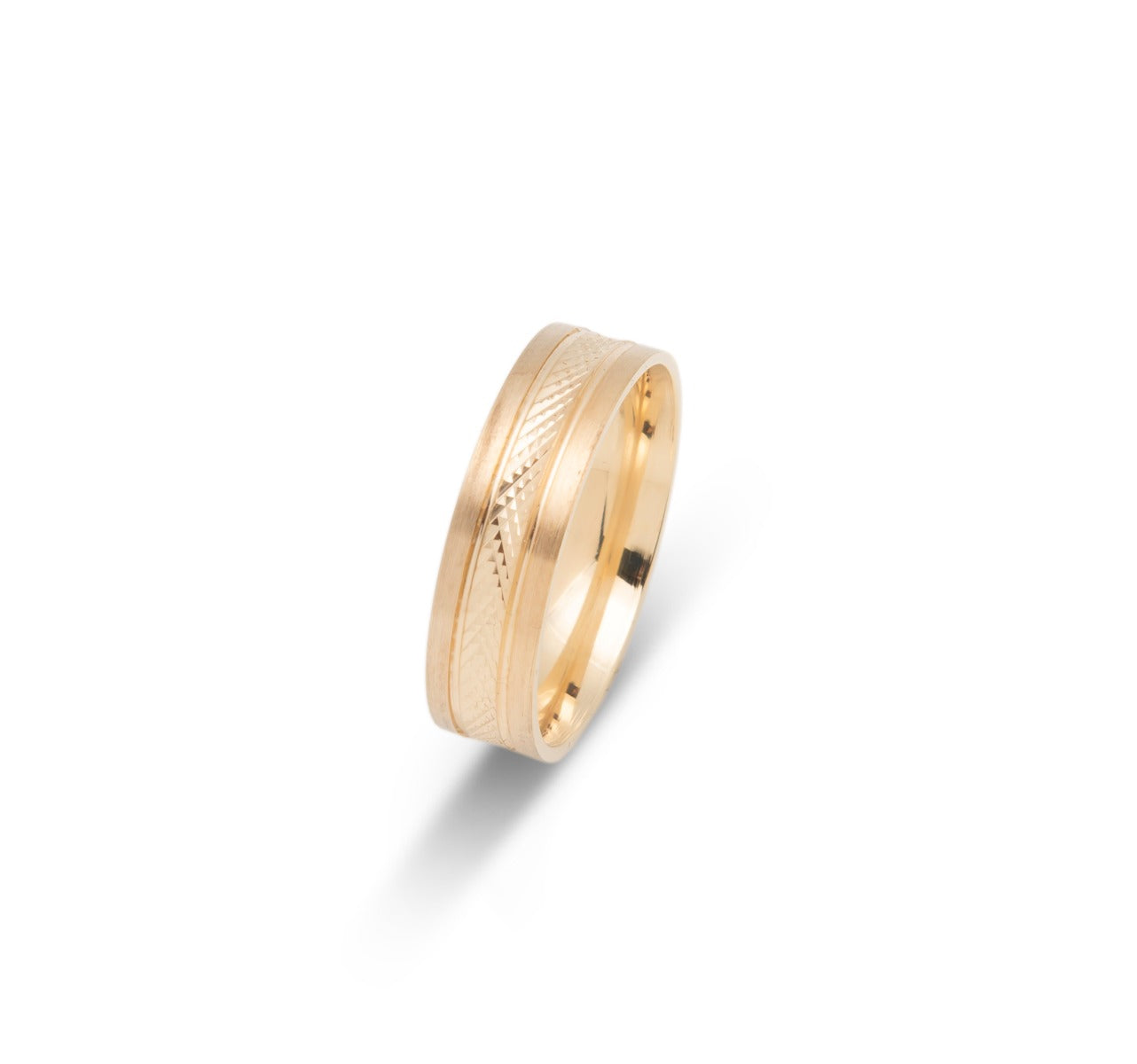 10K WEDDING BAND FANCY