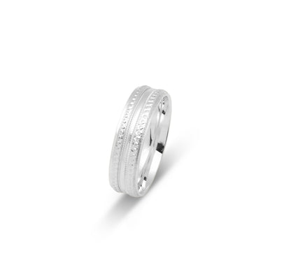 10K WEDDING BAND FANCY