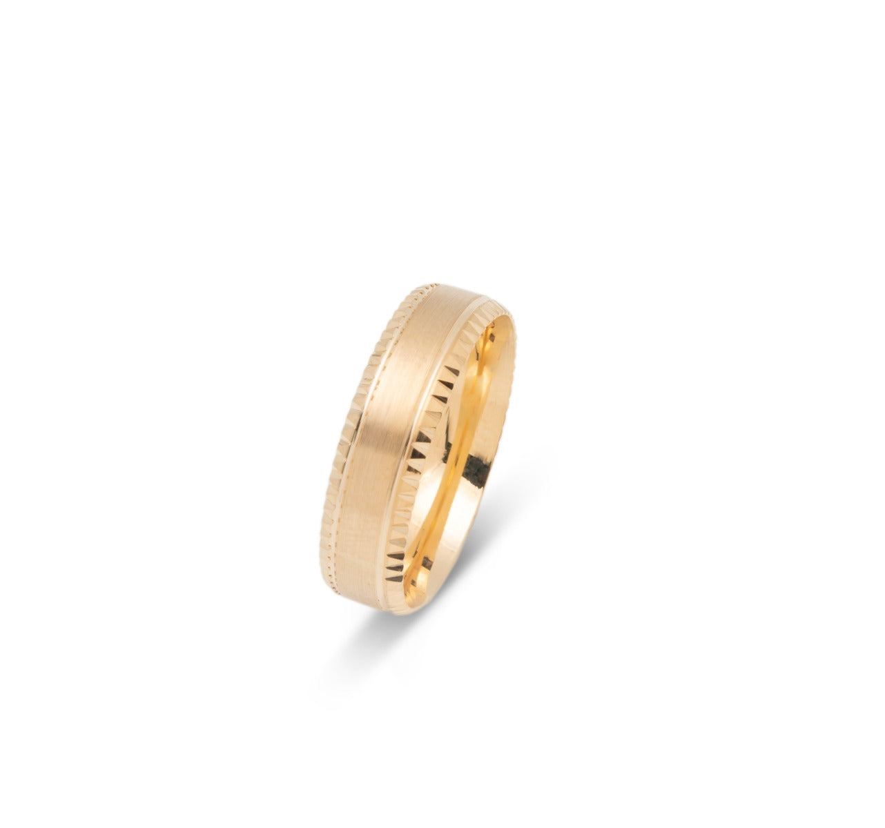 10K WEDDING BAND FANCY