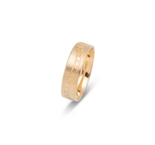 10K WEDDING BAND FANCY
