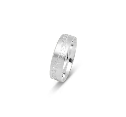 10K WEDDING BAND FANCY