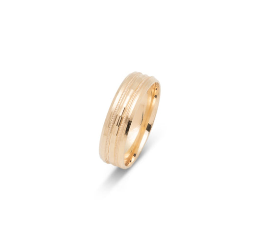 10K WEDDING BAND FANCY