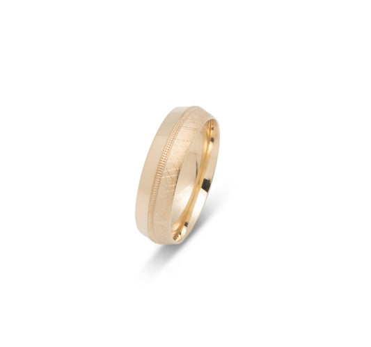 10K WEDDING BAND FANCY