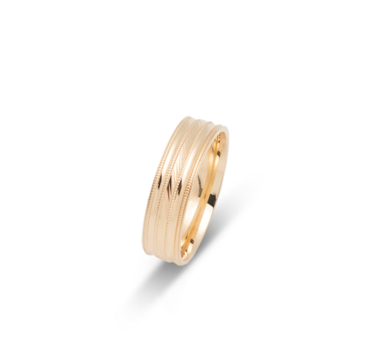 10K WEDDING BAND FANCY