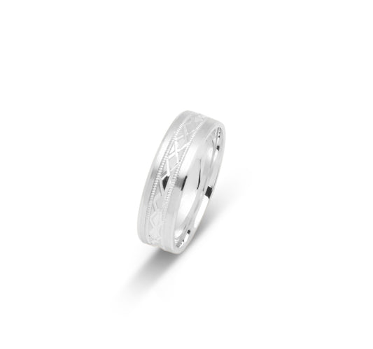 10K WEDDING BAND FANCY