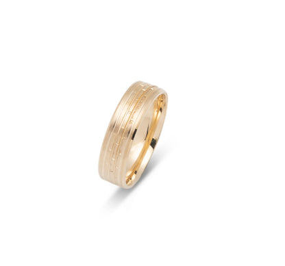 10K WEDDING BAND FANCY