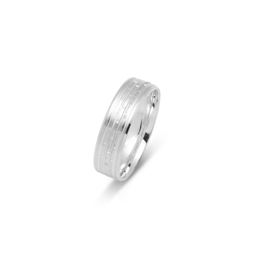 10K WEDDING BAND FANCY