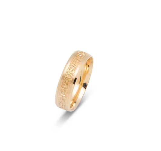 10K WEDDING BAND FANCY