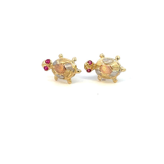 10K TRI TURTLE STUDS VUSKE-428