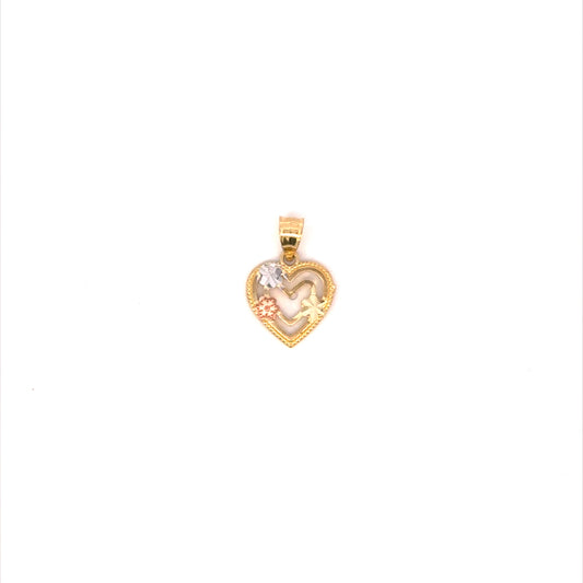 10K TRI COLOUR CHARM VUSKP-206