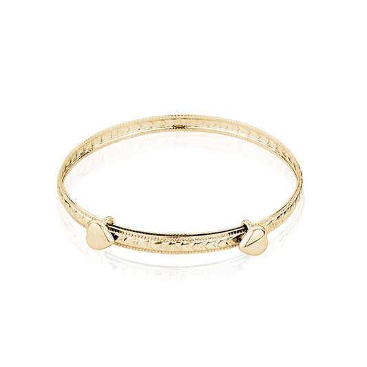 10k Yellow Gold Adjustable Baby Bangles