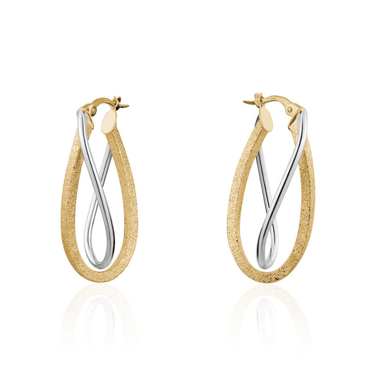 10KTT OVAL HOOP