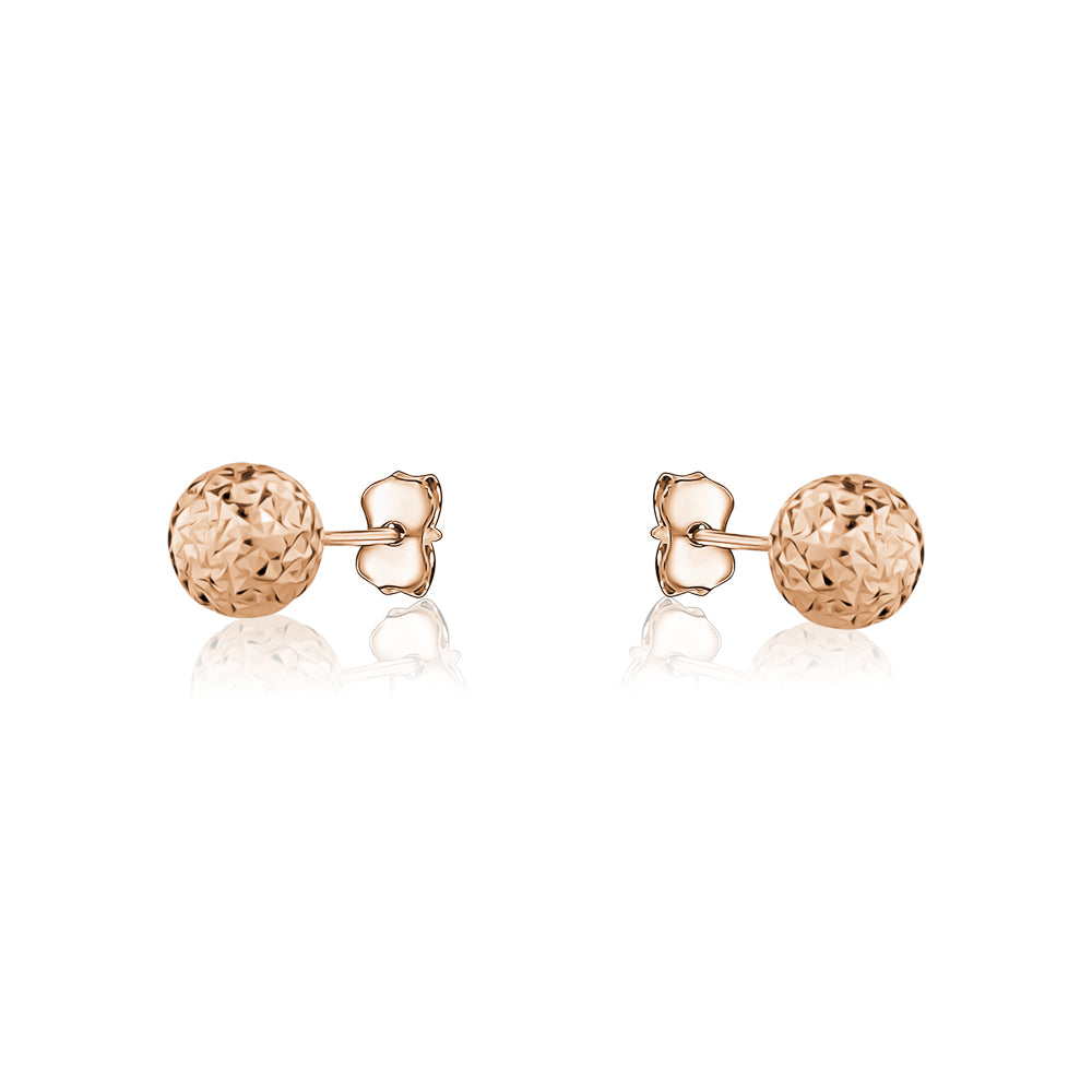 10K ROSE DC BALL STUD