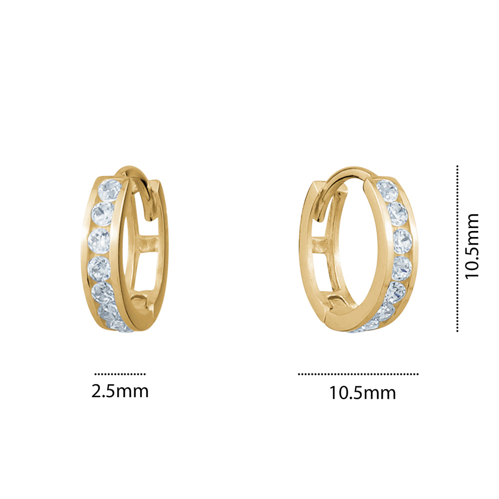 10KY CZ HUGGIE 2.5MMX 10.5MM