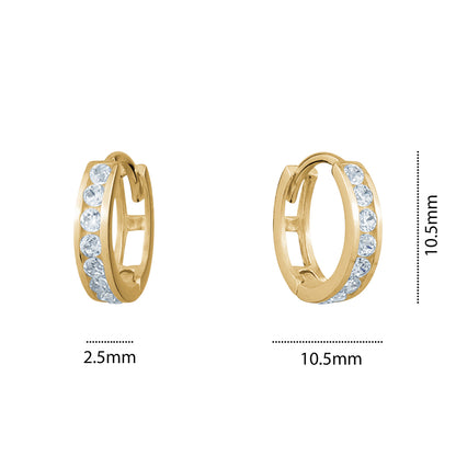 10KY CZ HUGGIE 2.5MMX 10.5MM