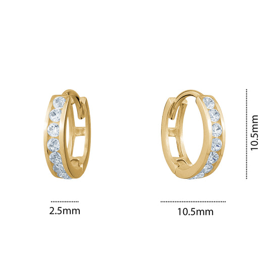 10KY CZ HUGGIE 2.5MMX 10.5MM