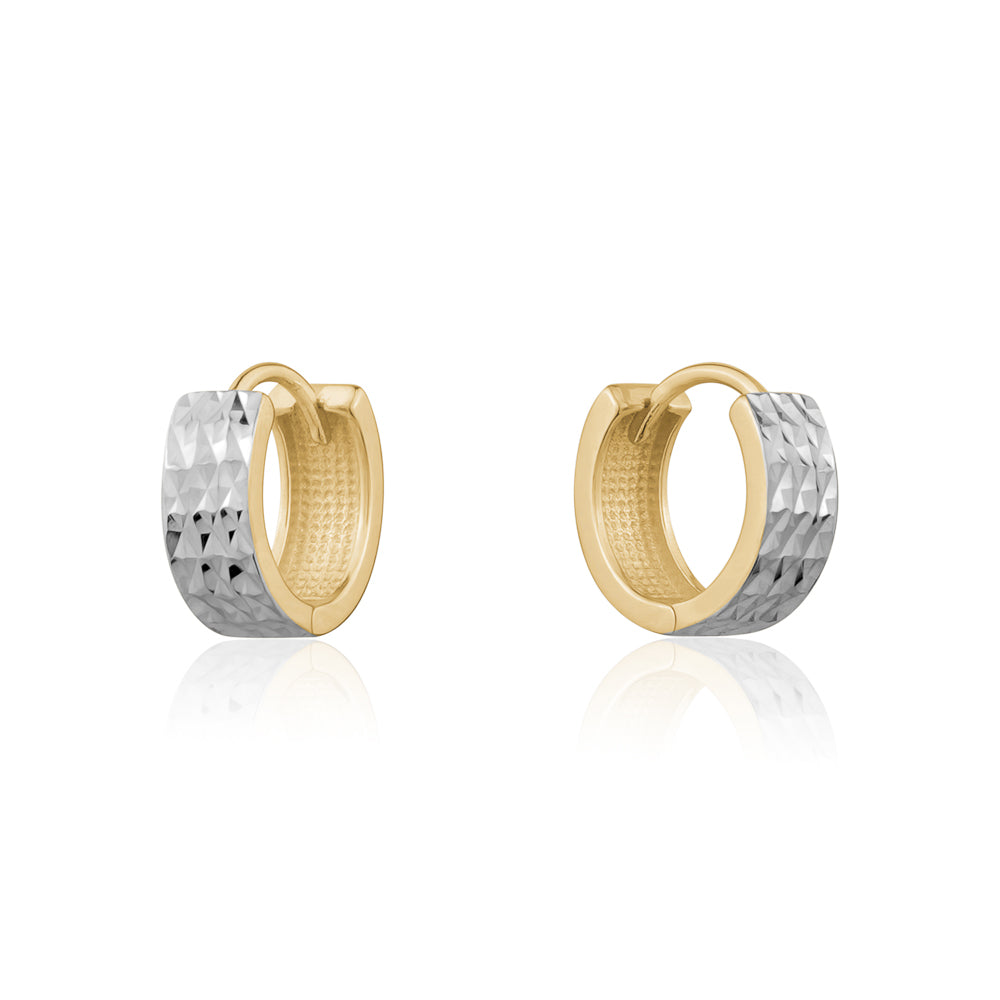 10KTT HUGGIE 4MM X 12MM