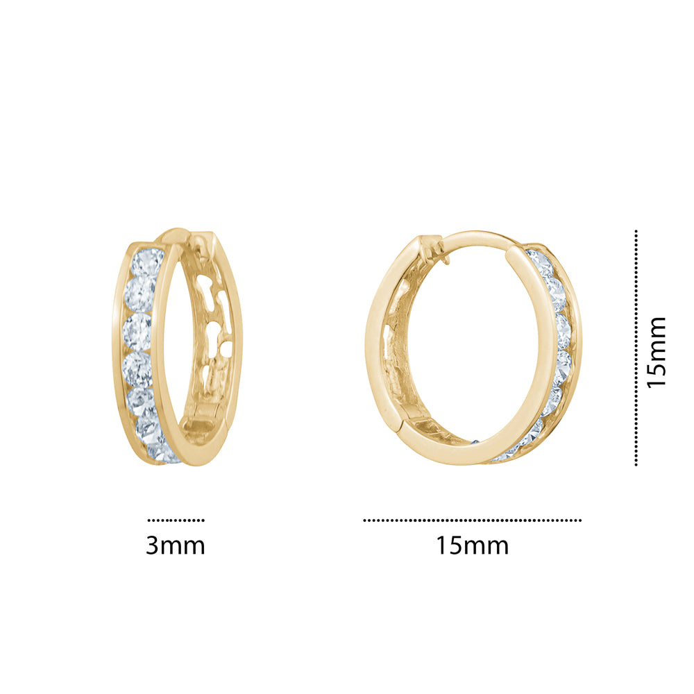 10KY CZ HUGGIE 3MM X 15MM