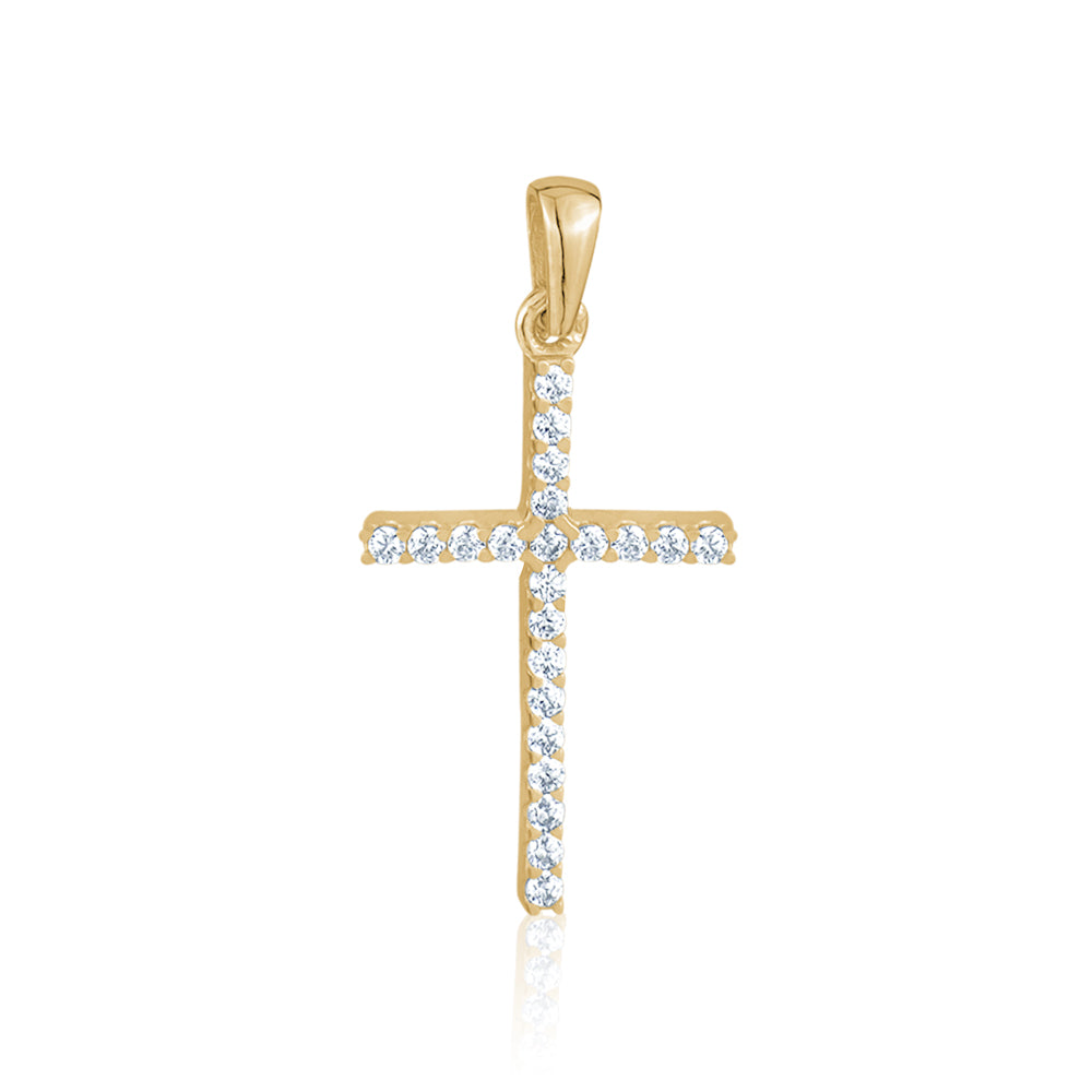 10KYCZ CROSS CHARM SMALL