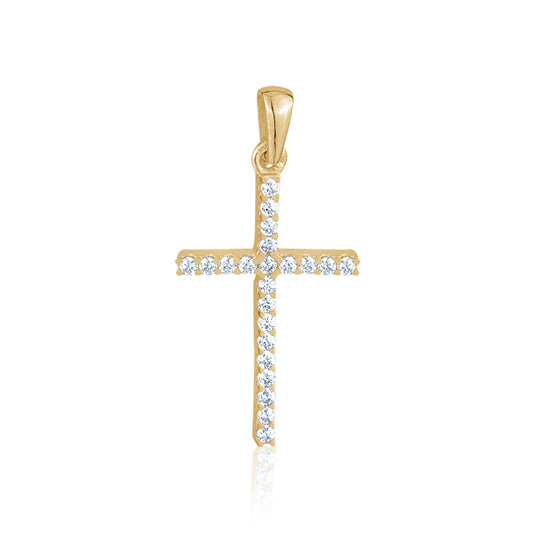 10KYCZ CROSS CHARM SMALL
