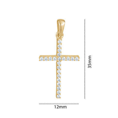 10KYCZ CROSS CHARM SMALL