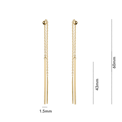 10KY PULL THROUGH EARRING Z-5080