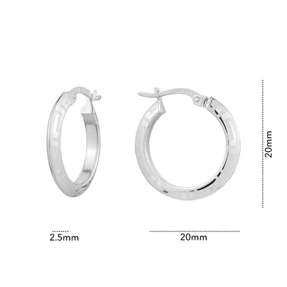 10KW SATIN GREEK PATTERN HOOP