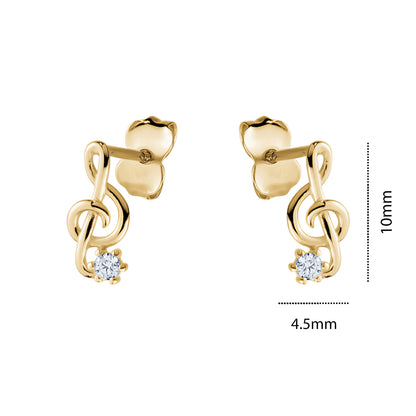 10KY STUDS MUSIC NOTE