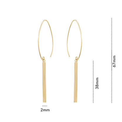 10KY DROP EARRING Z-5174