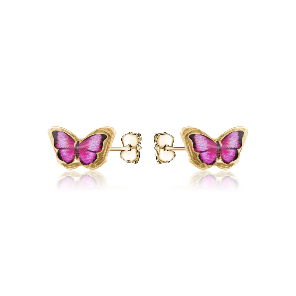 10K SMALL BUTTERFLY STUD