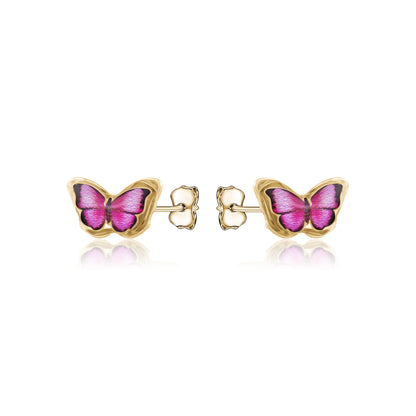 10K SMALL BUTTERFLY STUD